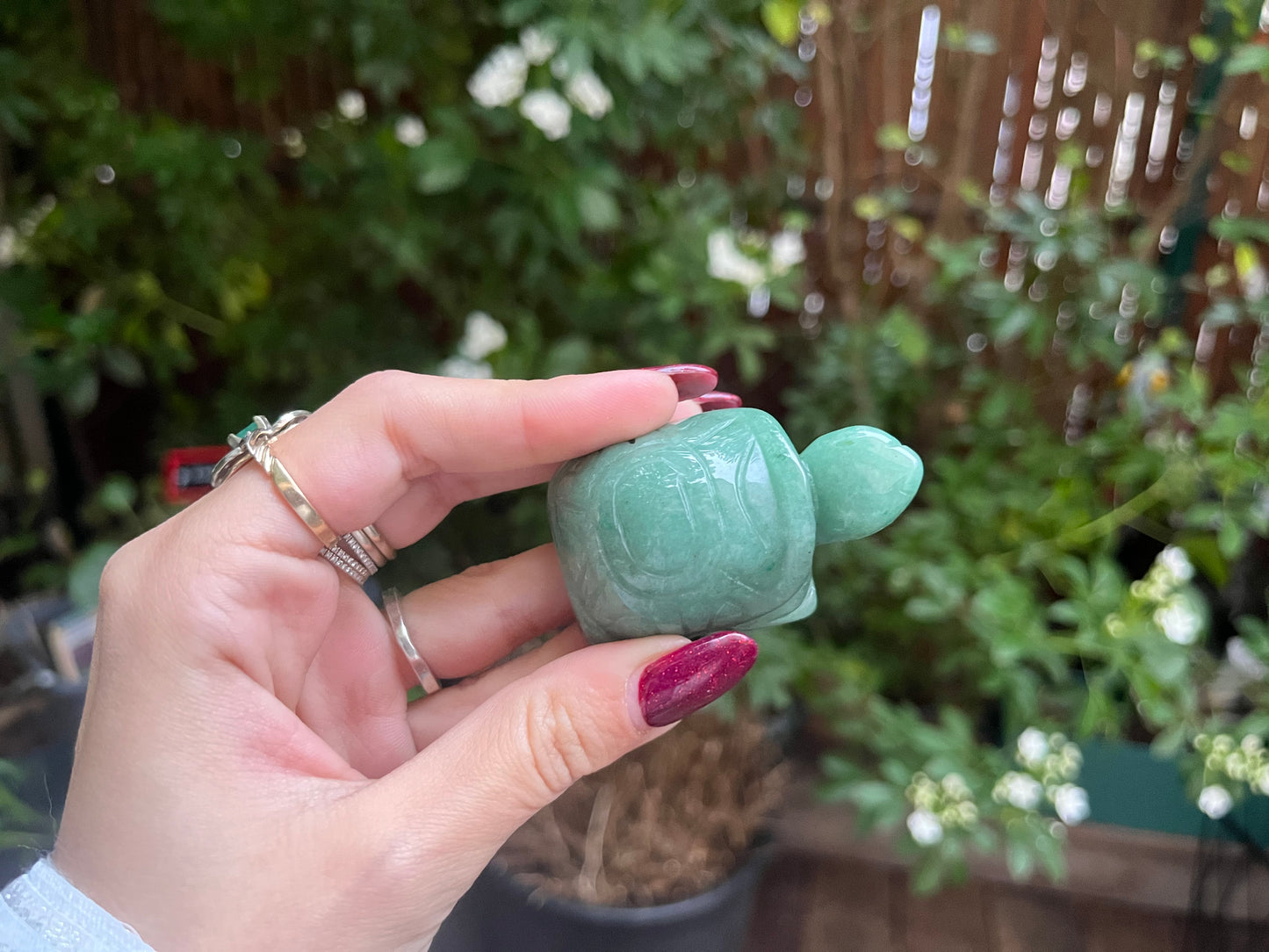 Green Aventurine Turtle Carving