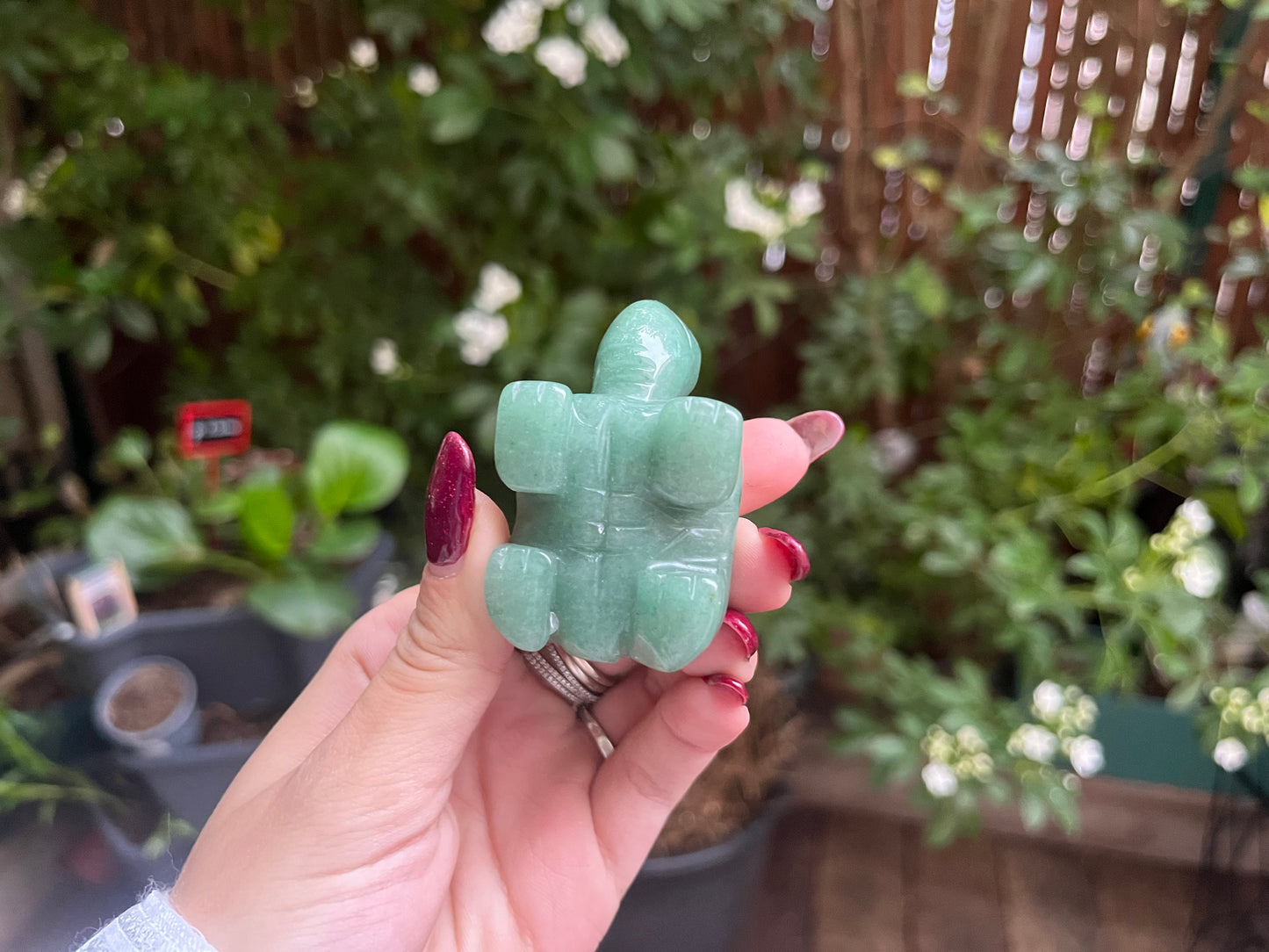 Green Aventurine Turtle Carving