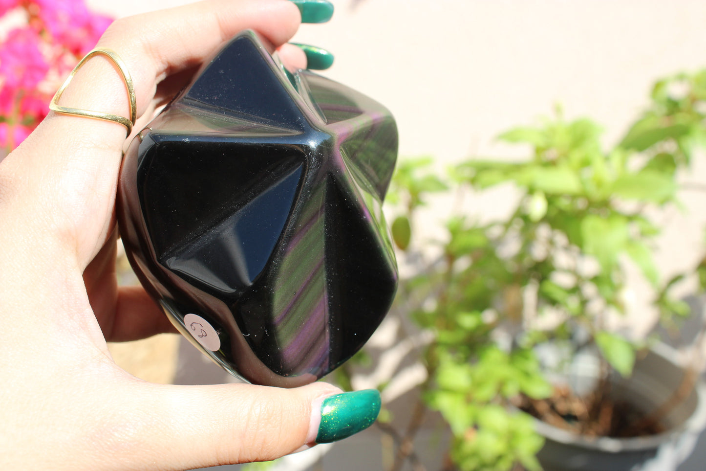 Rainbow Obsidian Star
