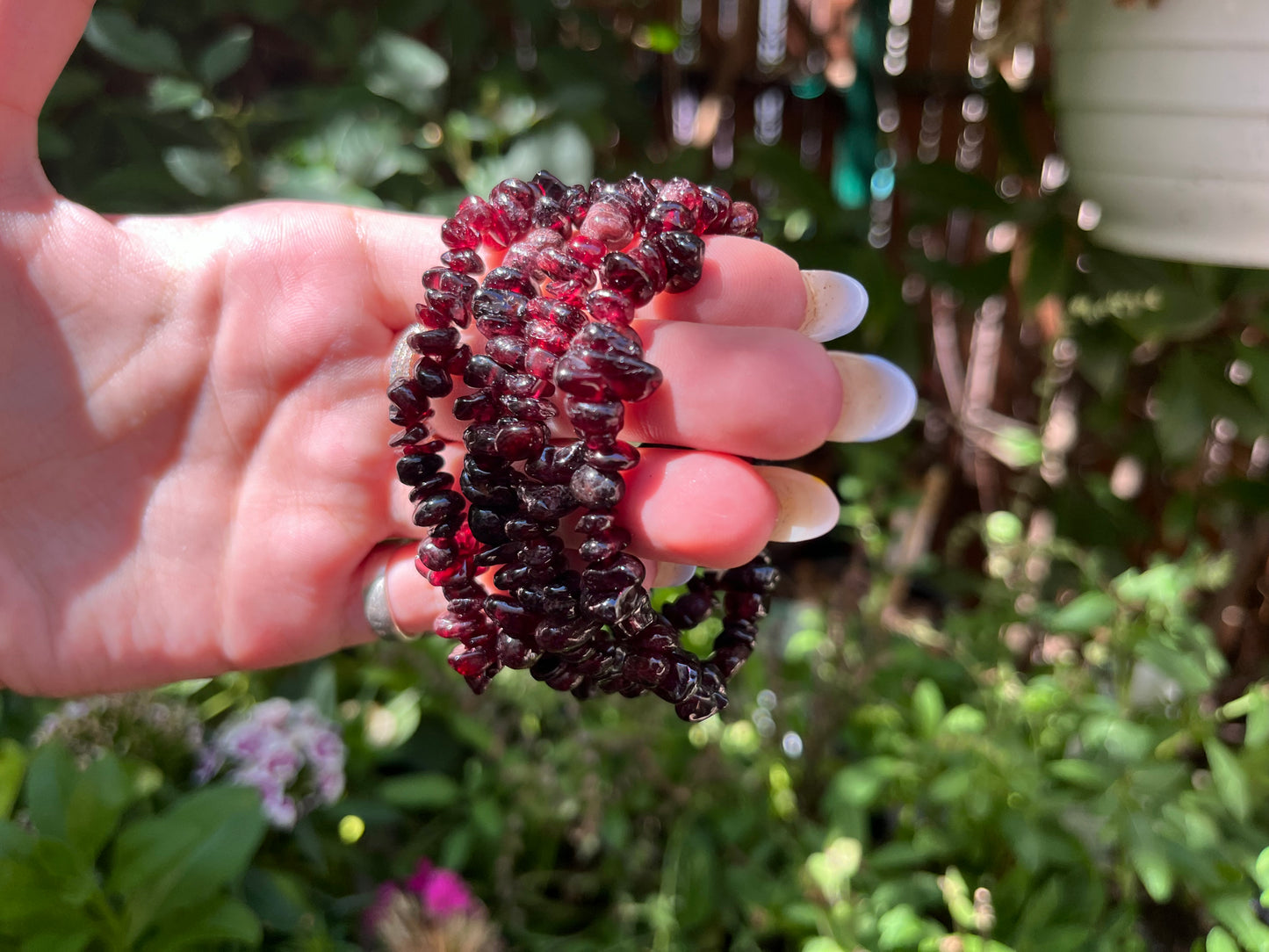 Red Garnet Baroque Bracelet