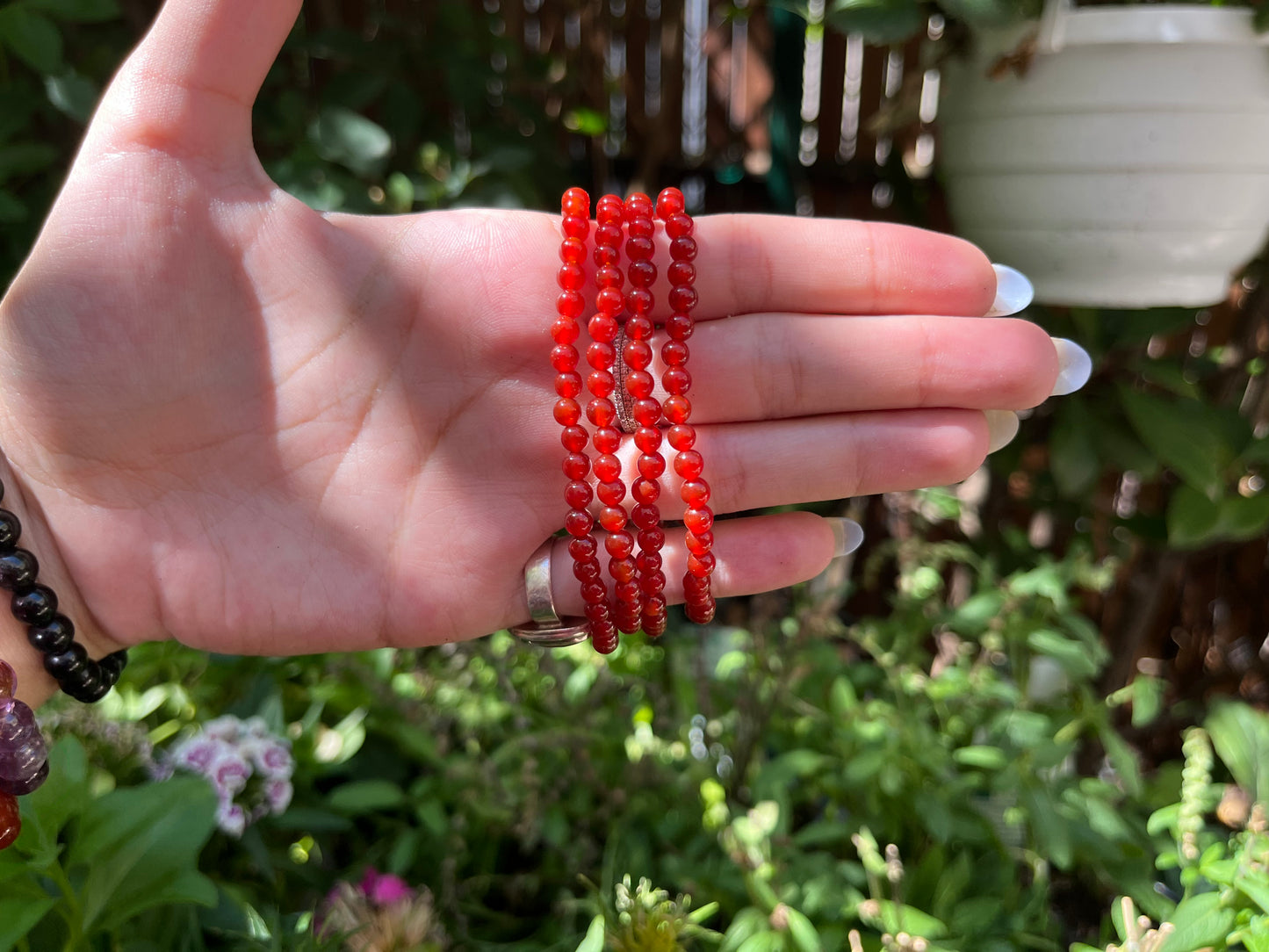Carnelian Bead Bracelet