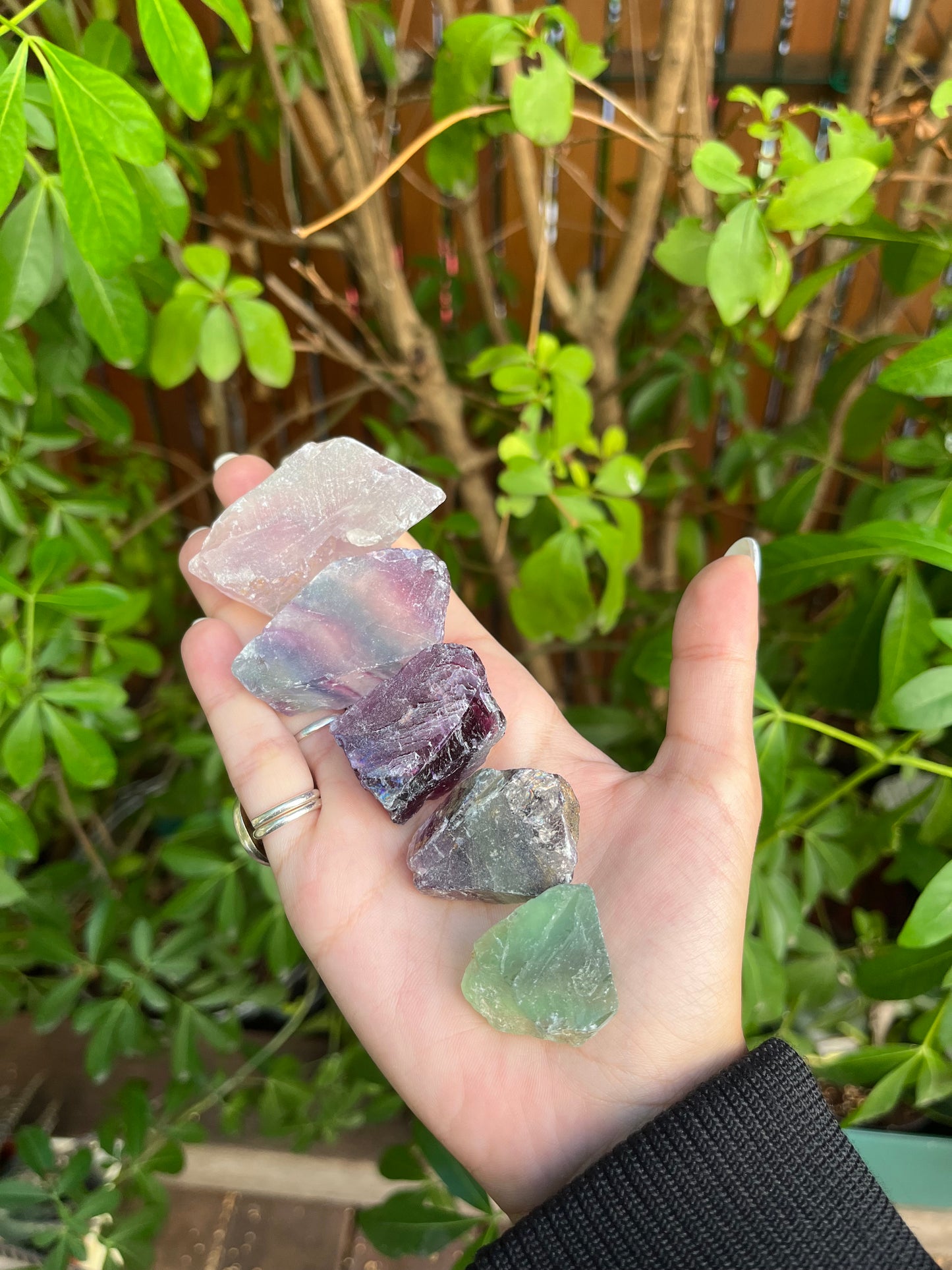 Raw Rainbow Fluorite