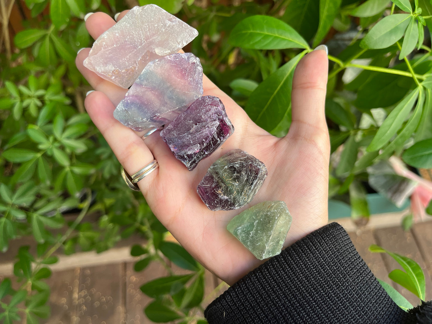 Raw Rainbow Fluorite