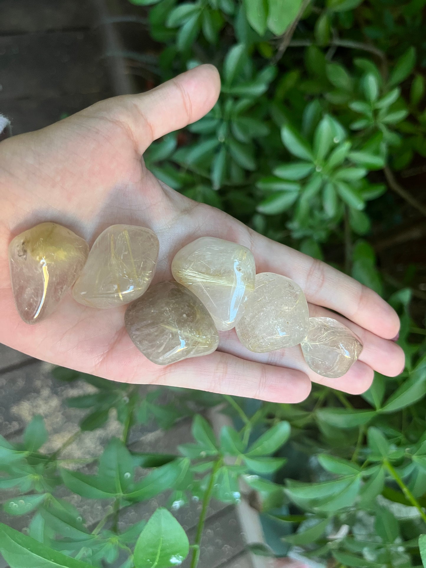 Rutile Quartz Tumble