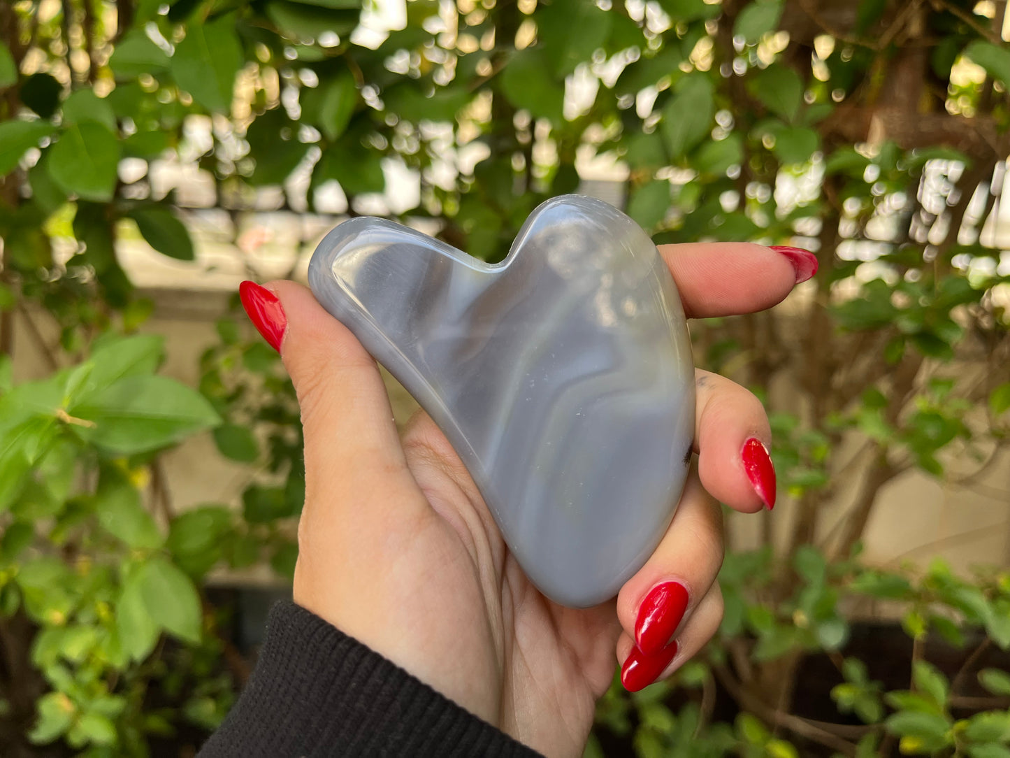 Banded Agate Gua Sha