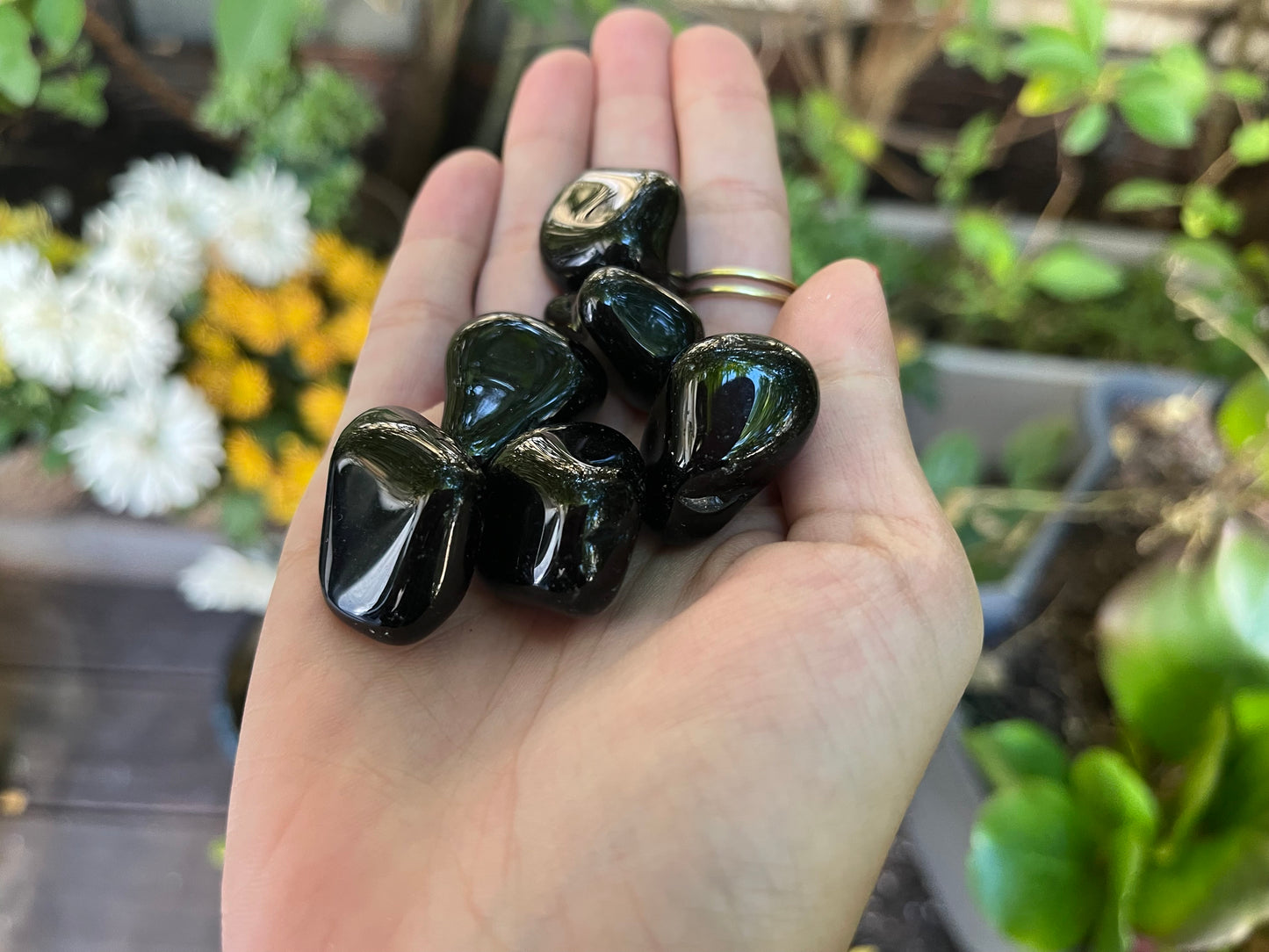 AA Black Obsidian Tumble