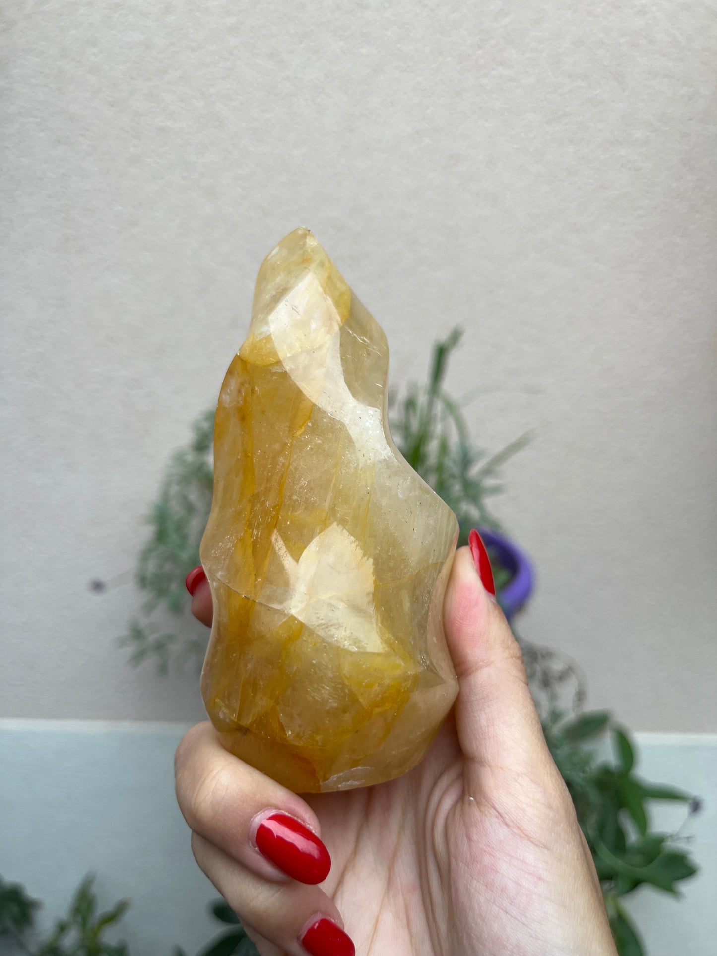 Hematite In Quartz Flame