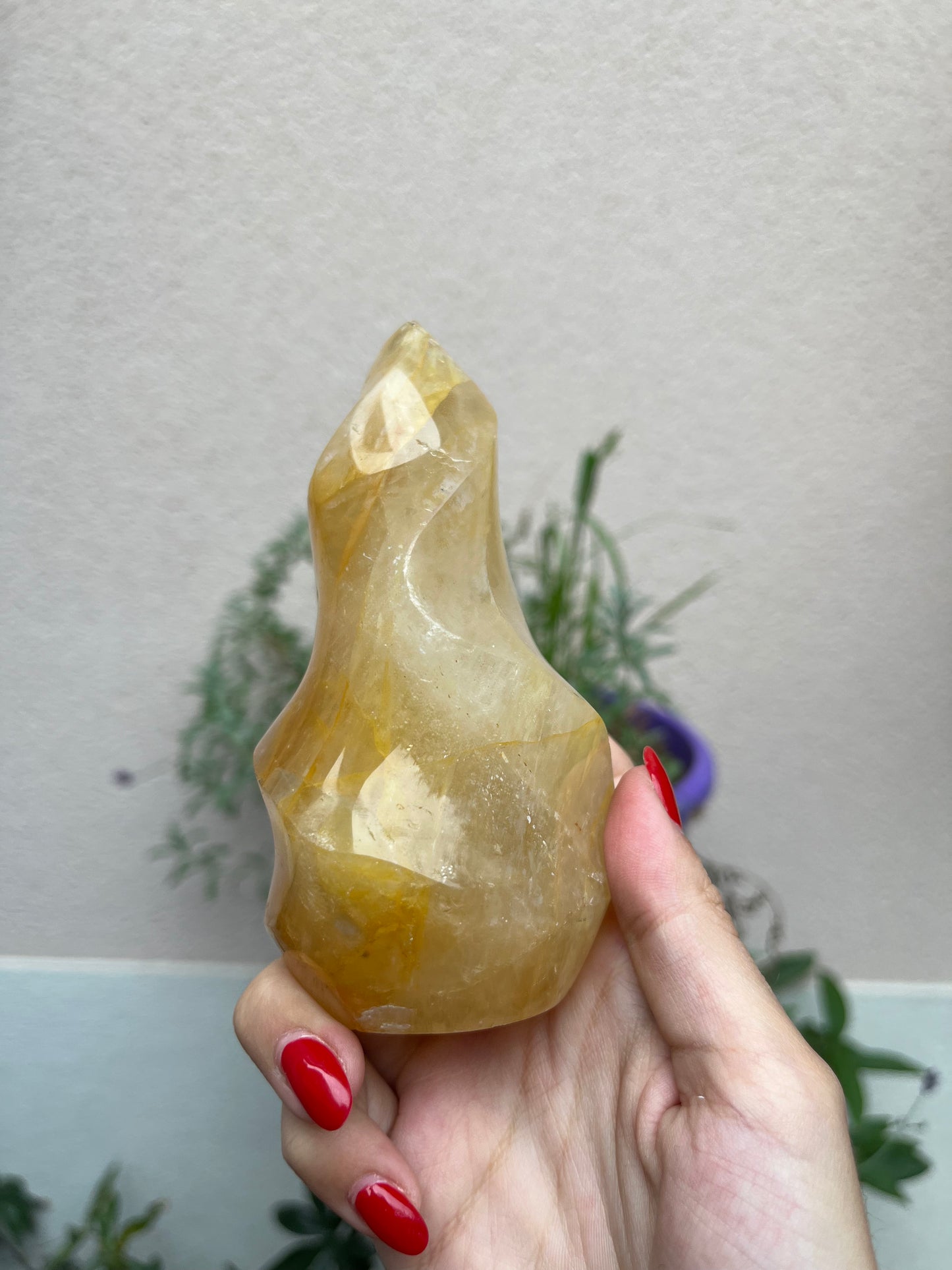 Hematite In Quartz Flame