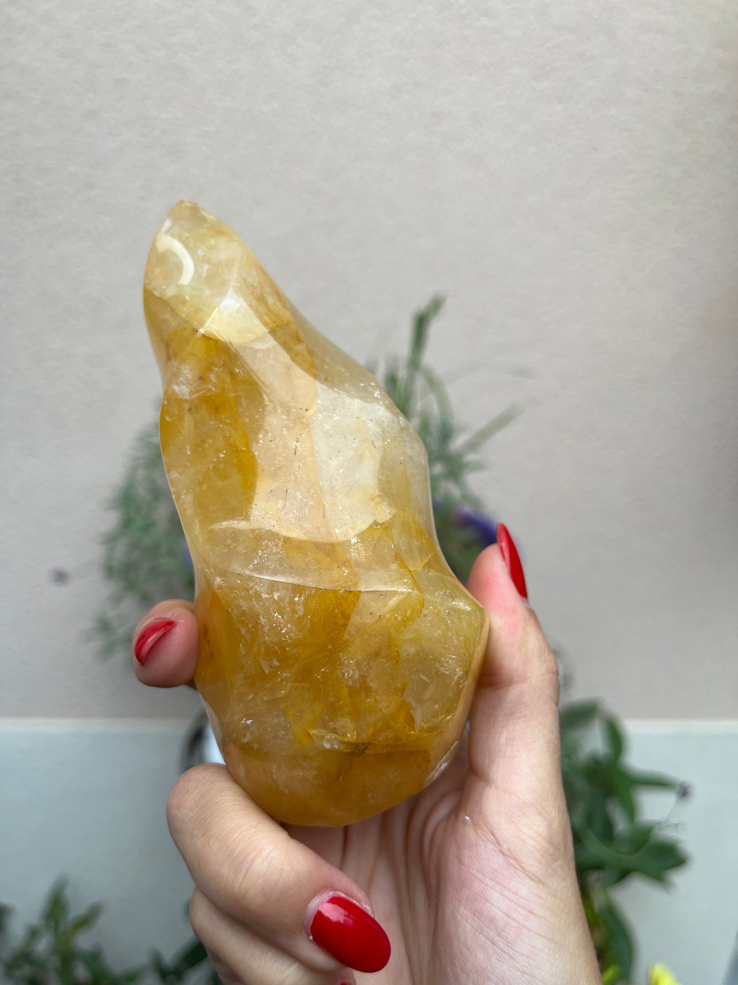 Hematite In Quartz Flame