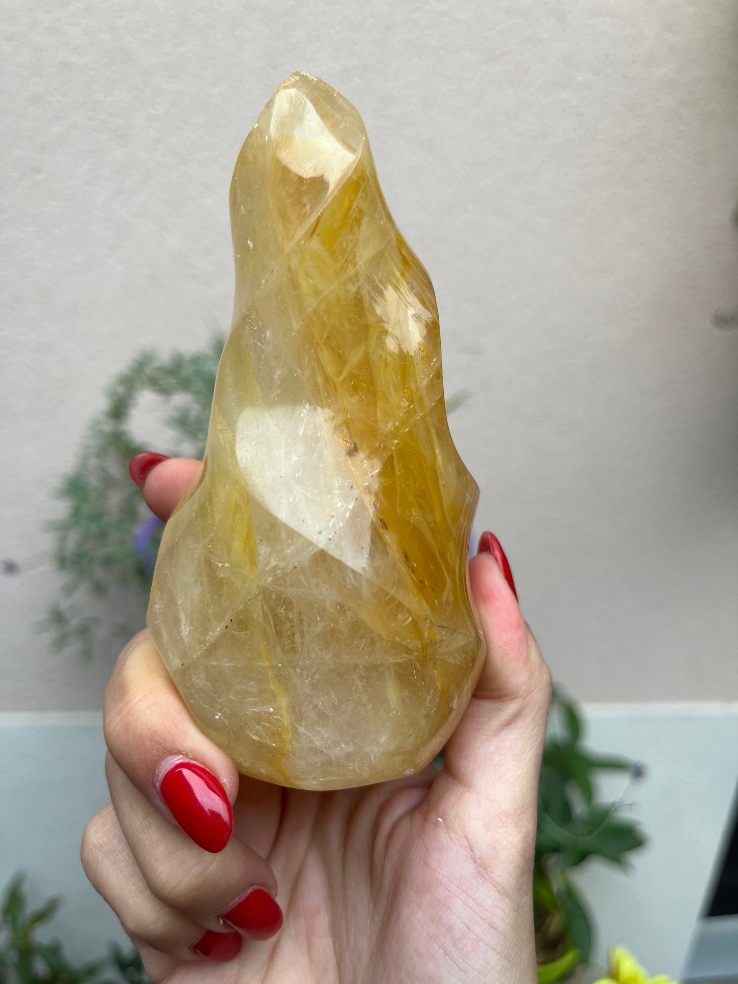 Hematite In Quartz Flame