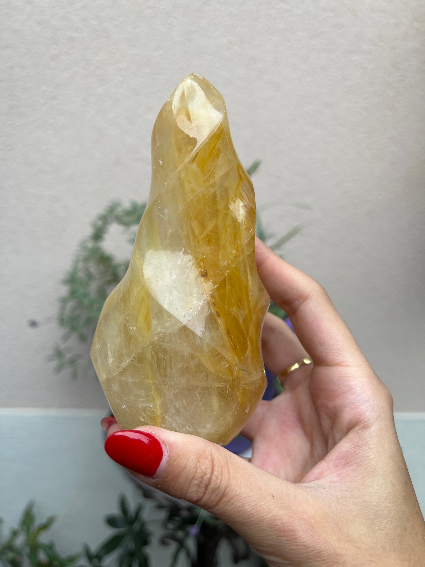 Hematite In Quartz Flame