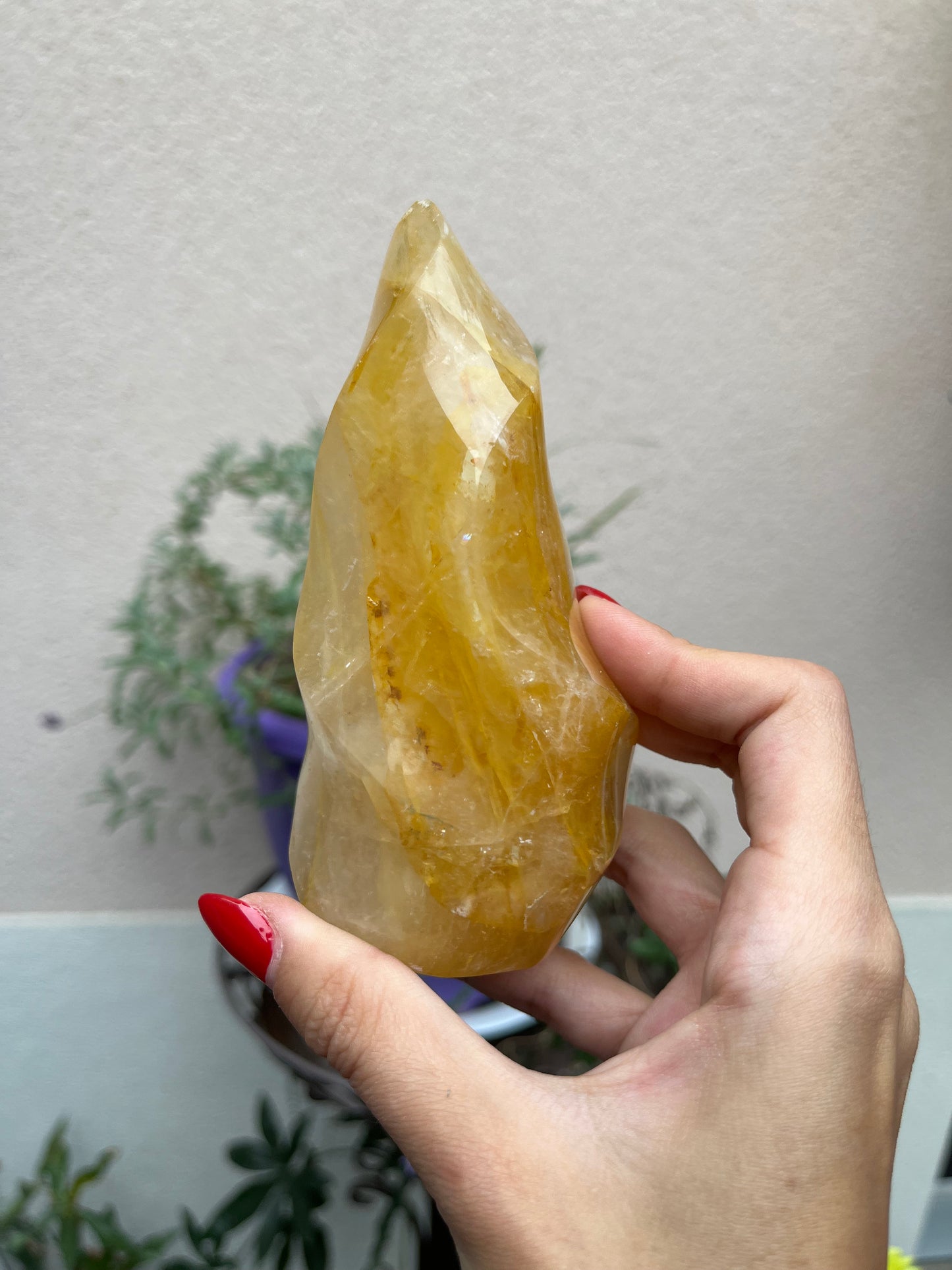 Hematite In Quartz Flame