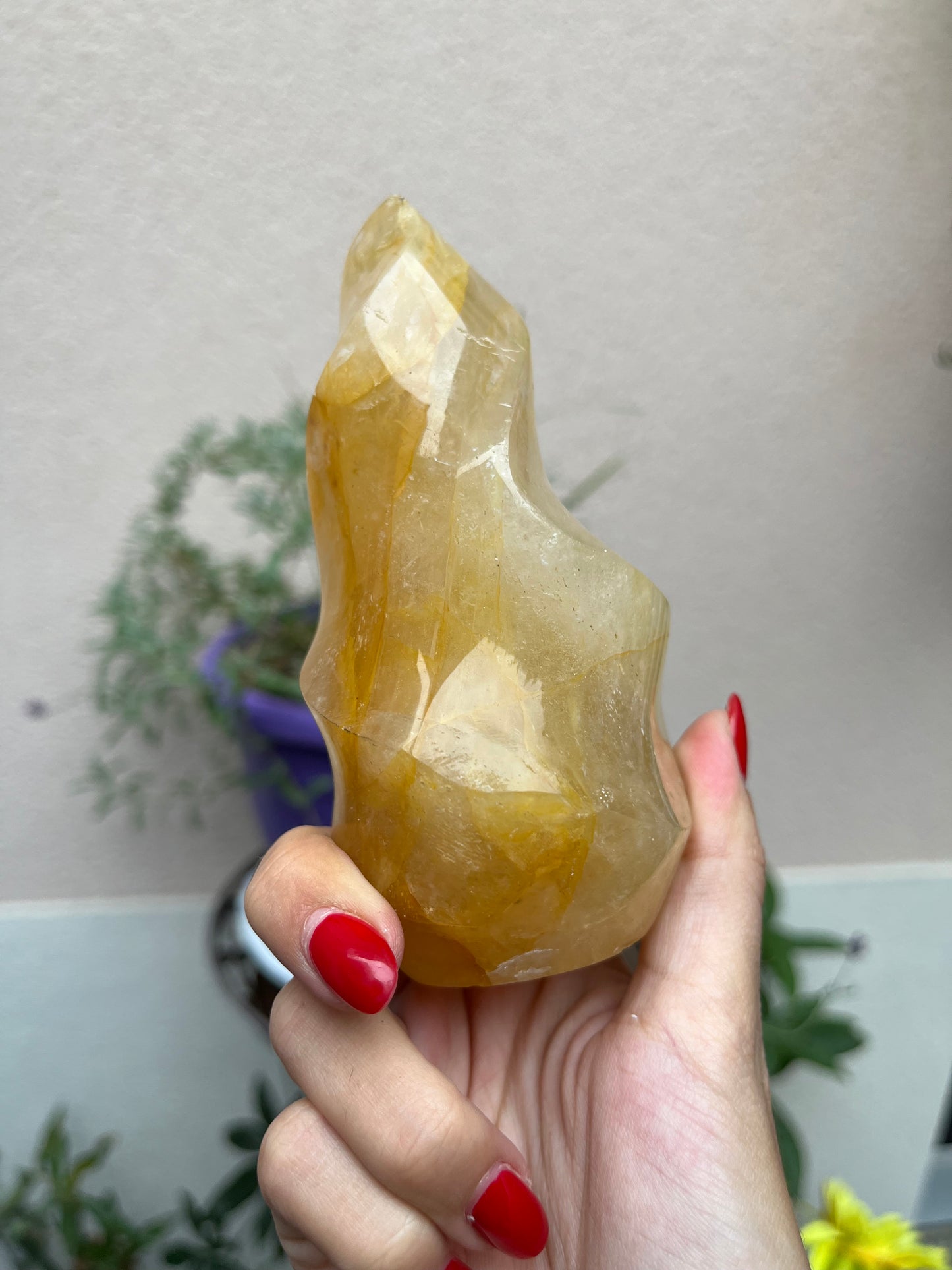 Hematite In Quartz Flame