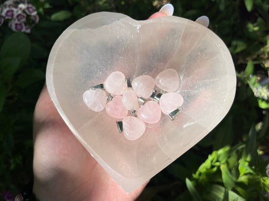 Heart-Shaped Rose Quartz